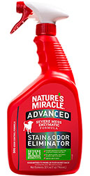 Nature's Miracle Advanced Dog Stain and Odor Eliminator, спрей