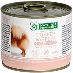 Nature's Protection Dog Adult Small Breed Turkey & Apples