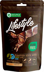 Nature's Protection Lifestyle Dog Snacks Rawhide Sticks With Duck And Cod