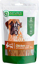 Nature's Protection Dog Snacks Chicken Strips With Sesame