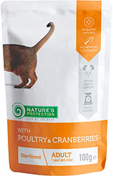 Nature's Protection Cat Sterilised Poultry & Cranberries