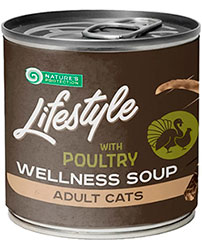 Nature's Protection Lifestyle Cat Adult Long Haired Wellness Soup Poultry 