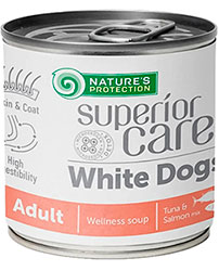 Nature's Protection Superior Care White Dog All Breeds Adult Wellness Soup Salmon and Tuna