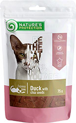 Nature's Protection Cat Snacks Duck With Chia Seeds