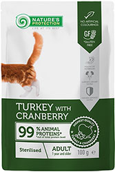 Nature's Protection Cat Sterilised Turkey & Cranberry