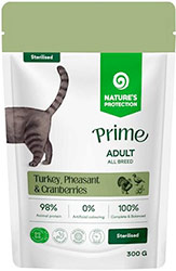 Nature's Protection Prime Cat Adult Sterilised with Turkey, Pheasant and Cranberries