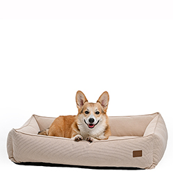 Noble Pet Albert Velvet Sand М'який лежак для собак і котів