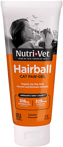 Nutri-Vet Hairball Paw-Gel for cats, с курицей