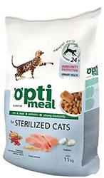 Optimeal Sterilized с индейкой для кошек