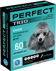 PerFect TRIO Краплі для собак вагою до 4 кг