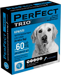 PerFect TRIO Краплі для собак вагою від 20 до 40 кг