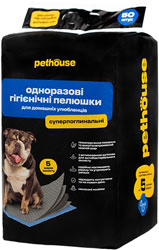 Pethouse Суперпоглощающие гигиенические пеленки для кошек и собак