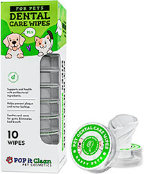 POP it Clean Dental Care Wipes Серветки для догляду за зубами котів і собак