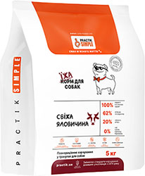 Practik Simple "Свежая говядина" для собак средних и крупных пород