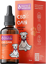Practik SuperFood CBD масло 2% для собак и кошек