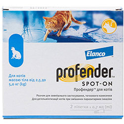 Bayer Профендер Spot-On для котів від 2,5 до 5 кг