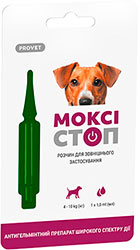 ProVET Моксистоп Капли на холку для собак весом от 4 до 10 кг
