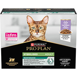 Purina Pro Plan Adult Sterilised Набір вологого корму з індичкою для стерилізованих котів