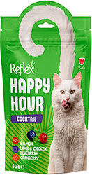 Reflex Happy Hour Adult Cat Treat Cocktail Salmon, Lamb & Chicken with Berries