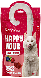 Reflex Plus Happy Hour Adult Cat Treat Love Edition Chicken & Salmon