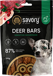 Savory Deer Bars Sensitive Gourmand Батончики з олениною для собак
