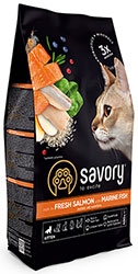 Savory Kitten Fresh Salmon With Marine Fish