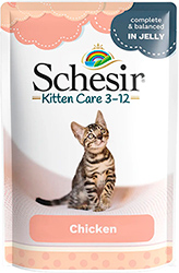 Schesir консерви для кошенят, на основі курячого філе, пауч