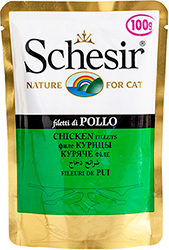 Schesir консерви для котів, куряче філе, пауч