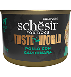 Schesir Taste the World Chicken with Carbonara для собак
