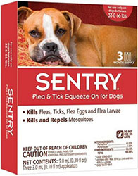 Sentry Капли для собак весом от 15 до 30 кг