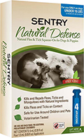 Sentry Natural Defense Капли от блох и клещей для собак и щенков до 7 кг