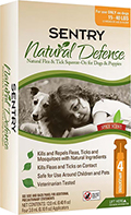 Sentry Natural Defense Капли от блох и клещей для собак и щенков от 7 до 18 кг