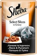 Sheba Selection з качкою та індичкою у соусі