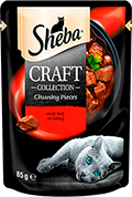 Sheba Craft Шматочки з яловичиною в соусі