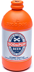 SodaPup Beer Bottle Игрушка "Бутылка" для собак, оранжевая