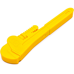 SodaPup Nylon Pipe Wrench Игрушка "Разводной ключ" для собак, желтая