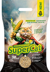 Super Cat Кукурузный наполнитель для кошачьего туалета 
