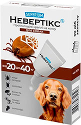 Superium Невертикс Противоклещевые капли для собак весом от 20 до 40 кг