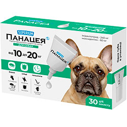 Superium Панацея Противопаразитарные капли для собак весом от 10 до 20 кг