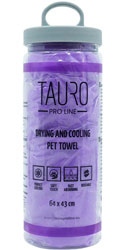 Tauro Pro Line Drying and Cooling Рушник для сушіння та охолодження котів і собак, пурпуровий