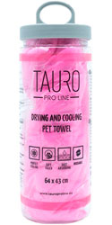 Tauro Pro Line Drying and Cooling Полотенце для сушки и охлаждения кошек и собак, розовое