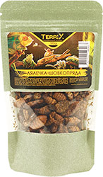 TerriX "Куколка шелкопряда" Корм для рептилий, ежей, птиц, грызунов и рыб