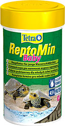 Tetra ReptoMin Baby - основной корм для маленьких черепах, палочки
