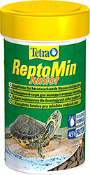 Tetra ReptoMin Junior - основной корм для молодых черепах, палочки