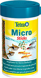 Tetra Micro Sticks - корм для небольших рыб, палочки