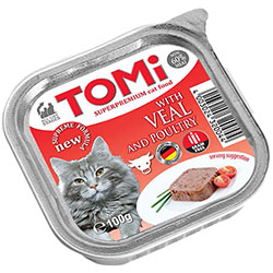 Tomi Паштет с телятиной и птицей для кошек
