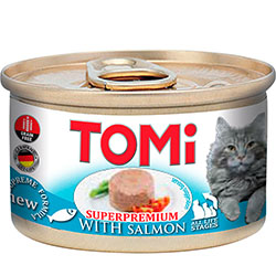 Tomi Нежный мусс с лососем для кошек