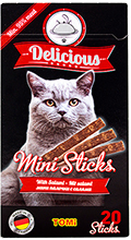 Tomi Delicious Mini Sticks Палочки с салями для кошек