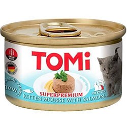 Tomi Нежный мусс с лососем для котят