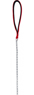 Trixie Поводок-цепочка с нейлоновой ручкой для собак, красный